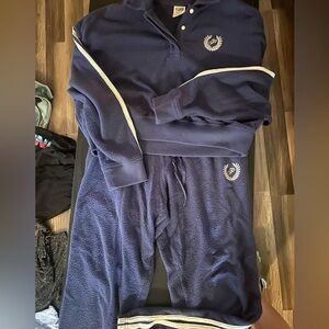 PINK Victoria's Secret Navy Sweatshirt & Hoodie Set